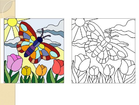 Витраж карандашом легко