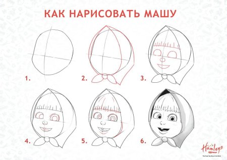 Как нарисовать Машу