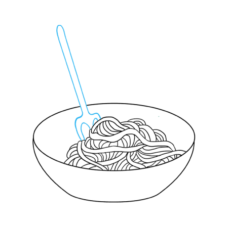 Раскраска макароны