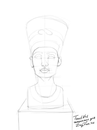 Нефертити для срисовки