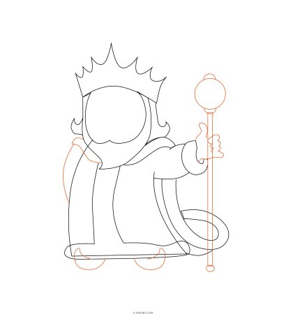 Царь раскраска для детей