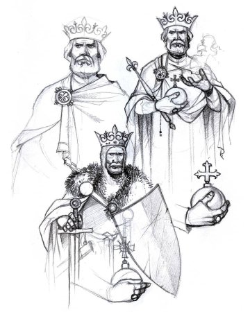 Горный Король рисунок карандашом