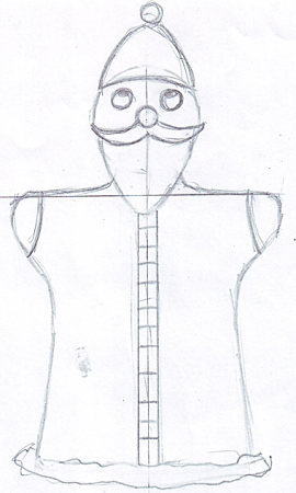 Эскиз куклы для театра