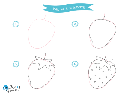 Поэтапное рисование фруктов