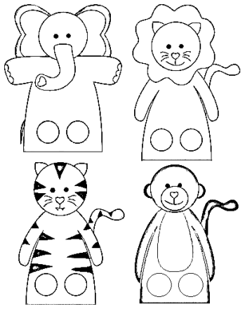 Пальчиковые куклы для вырезания