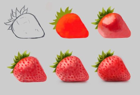 Рисование клубники в средней группе