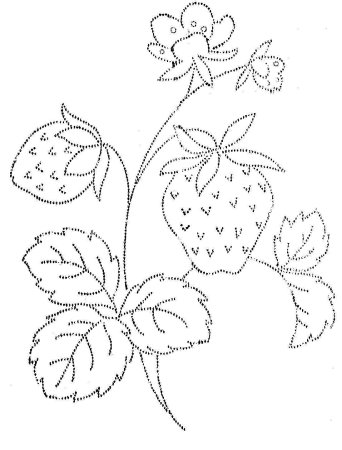 Земляника рисунок