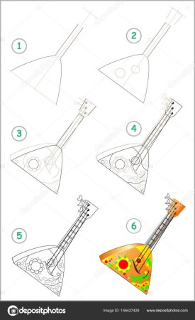 Лютня музыкальный инструмент раскраска