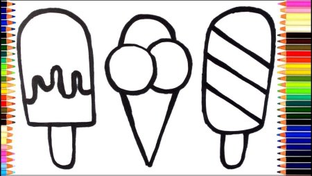 Рисунок мороженого поэтапно (46 фото)