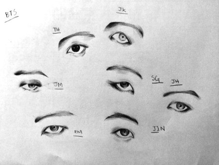 Глаза БТС арт