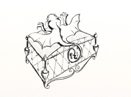 Эскиз декоративной шкатулки