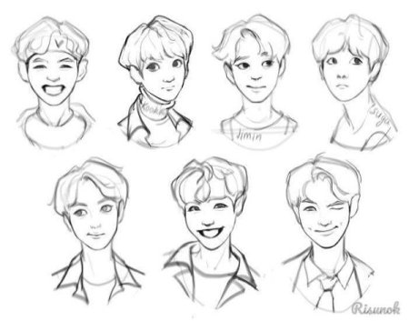 Причёски БТС референс