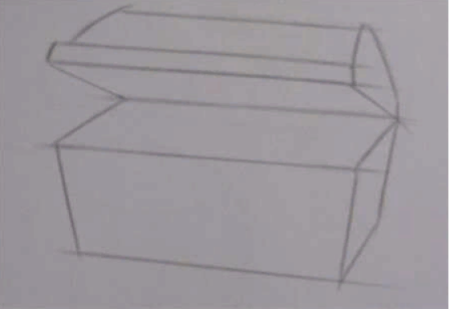 Поэтапное рисование шкатулки