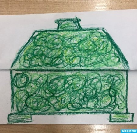 Малахитовая шкатулка рисование старшая группа