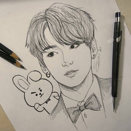 Рисунки BTS Чонгук