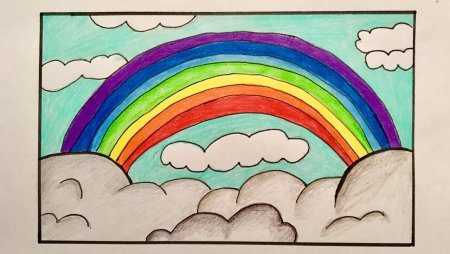 Карандаши для рисования радугой