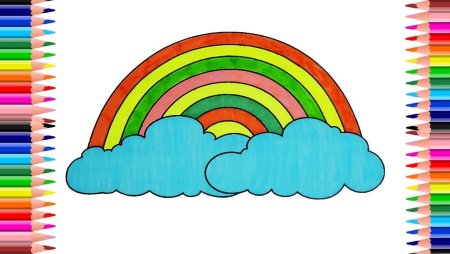 Радуга карандашом