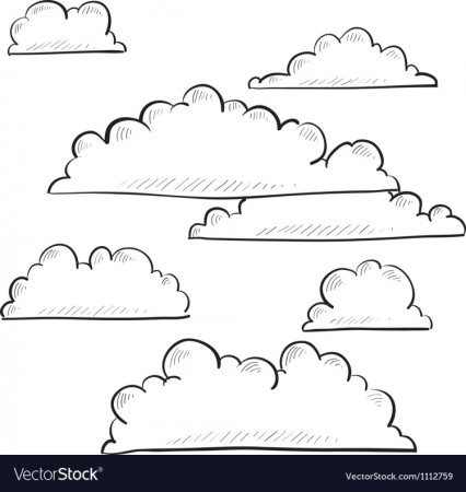 Как нарисовать облака карандашом поэтапно