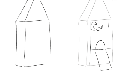 Рисунок сказочного дома поэтапно