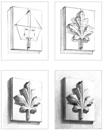 Гипсовая розетка трилистник Лотос