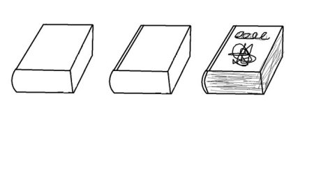 Поэтапное рисование книжки