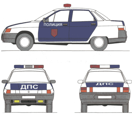 Цветографические схемы МВД