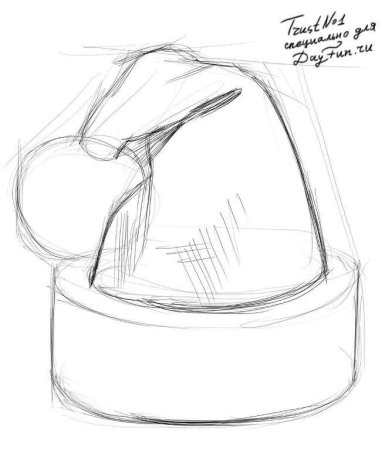 Нарисовать шапку карандашом