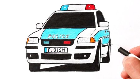 Полицейская машинка для рисования