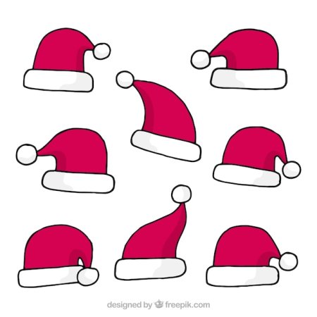 Шапка Деда Мороза шаблон