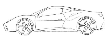 Феррари рисунок карандашом