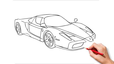 Феррари нарисовать легко