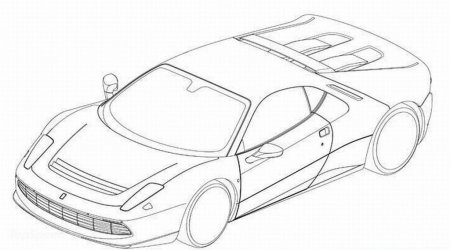 Машина Феррари для рисования 6 лет