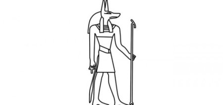 Анубис карандашом легко