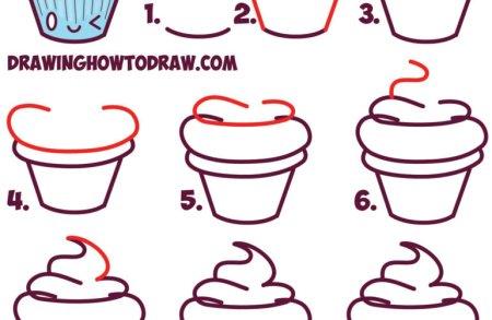 Рисуем сладости поэтапно