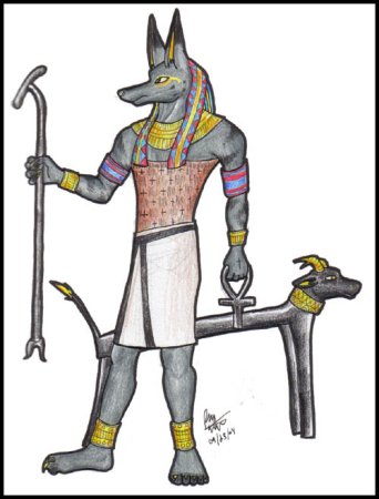 Боги Египта раскраска Анубис