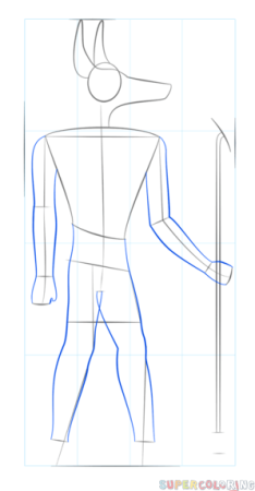 Анубис рисование поэтапно