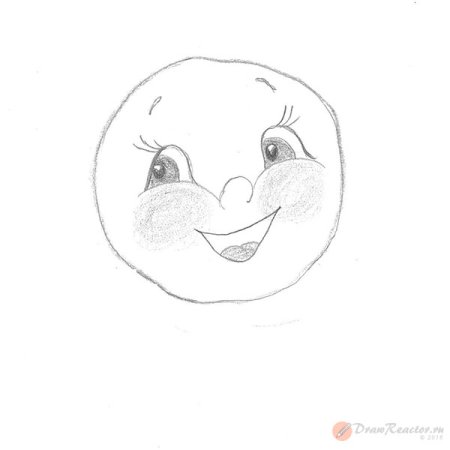 Колобок карандашом