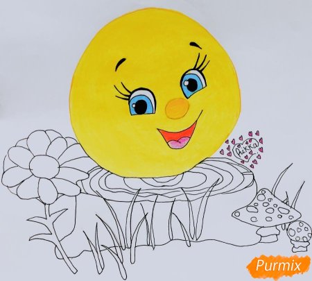 Колобок рисунок для детей