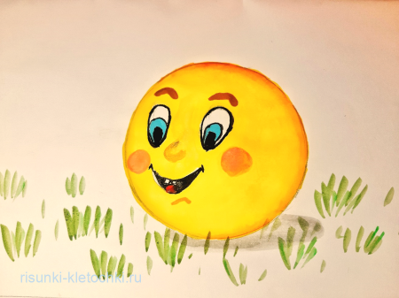 Колобок рисунок