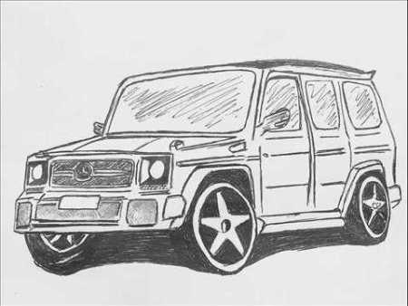 Раскраска Mercedes g63 AMG