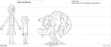 Рик и Морти чб