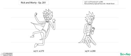 Рик и Морти стиль рисовки