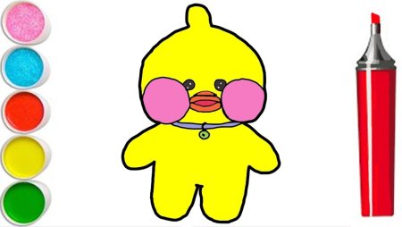 Срисовать утку из тик тока