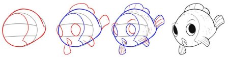 Как нарисовать рыбу легко