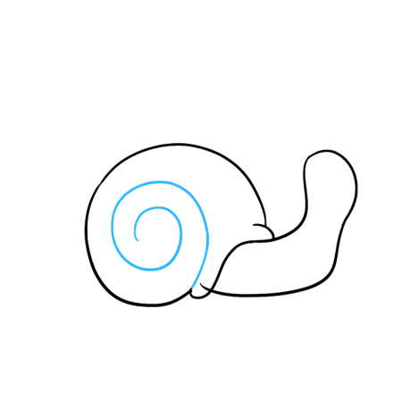 Улитка пошаговое рисование