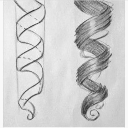 Схема плетения косы колосок