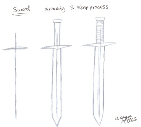 Древнерусский меч рисунок