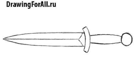 Кинжал карандашом