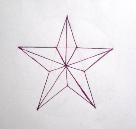 Рисование пятиконечной звезды