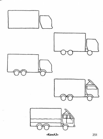 Рисование грузовик старшая группа
